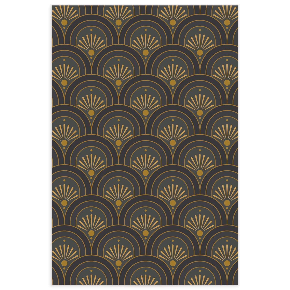 Modern Deco Table Numbers Gold Charcoal Signature