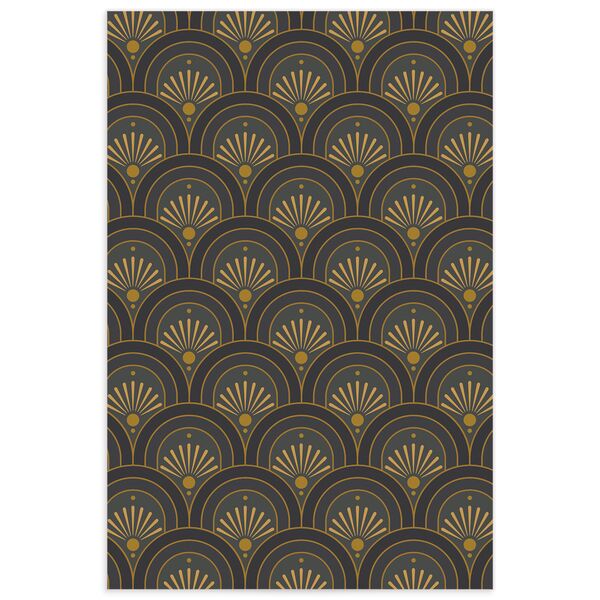 Modern Deco Table Numbers Gold Charcoal Signature