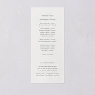 Striking Portrait Wedding Programs Pure White Signature
