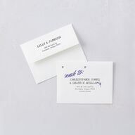 Mood Board Save the Date Petite Cards Sapphire Signature smooth Blank No
