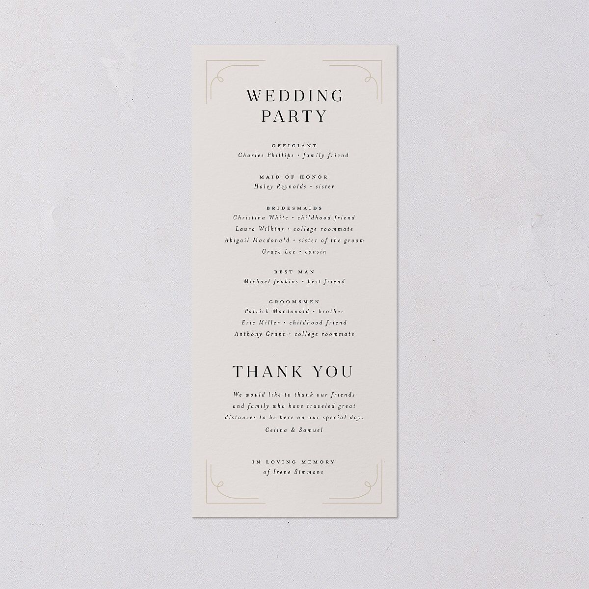 Floral Opulence Wedding Programs Gold Champagne Signature