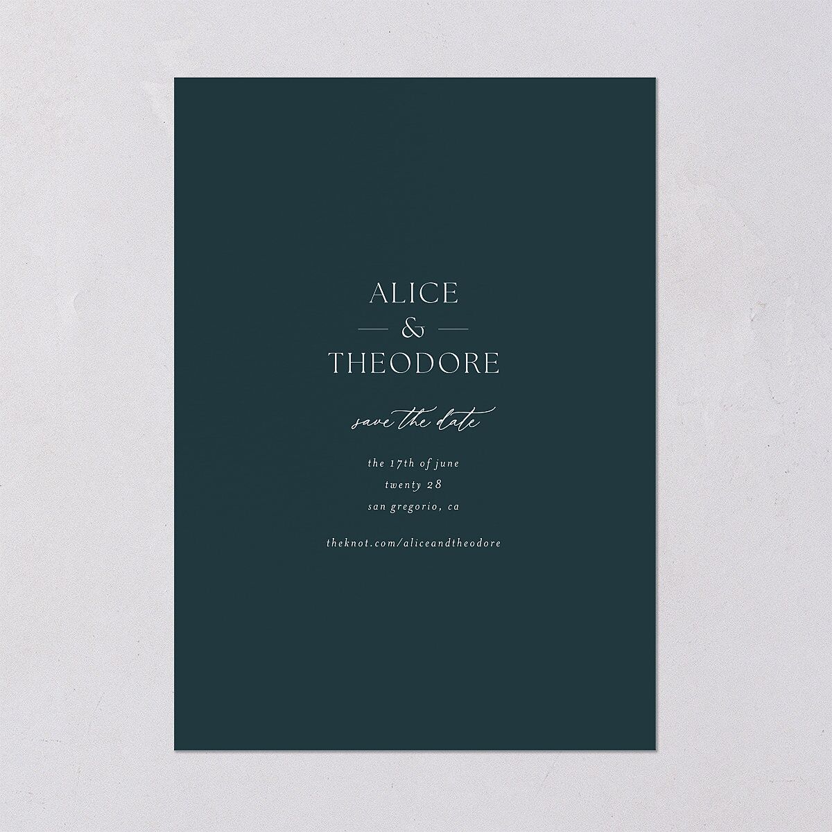 Arboretum Archway Foil Save the Date Cards Gold Dark Night Signature smooth Blank No