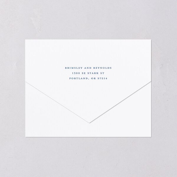 Elegant Antique Toile Frame All-in-One Wedding Invitations by Bridgerton Cruise Signature Light Both Recipient and Return Addresses No