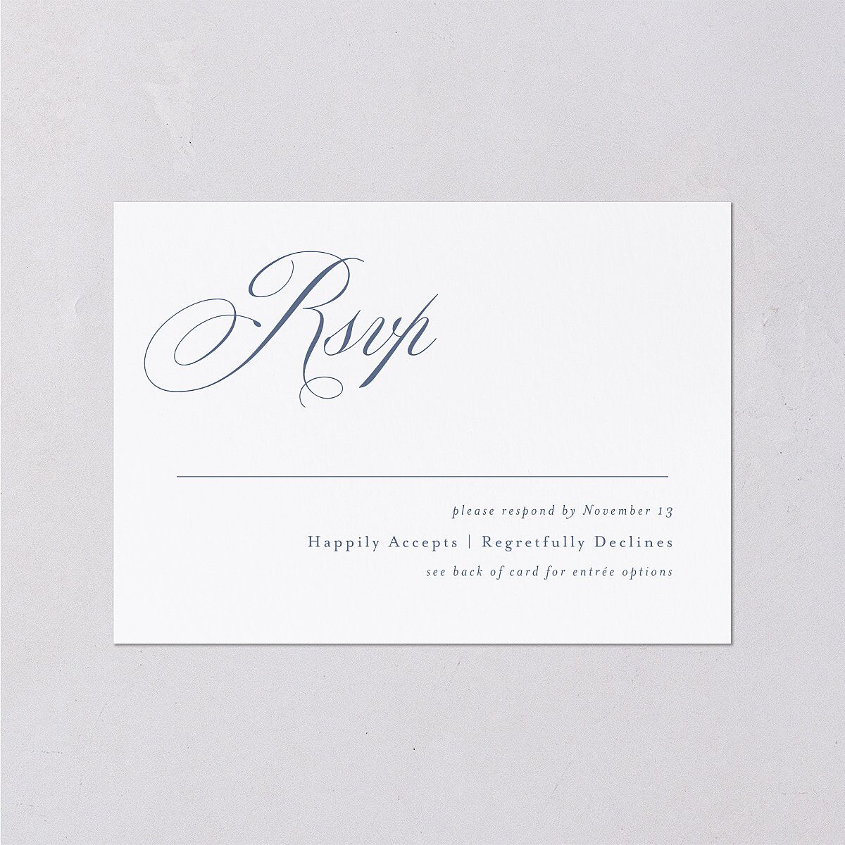 Eternal Love Wedding Response Cards Cruise Signature Standard