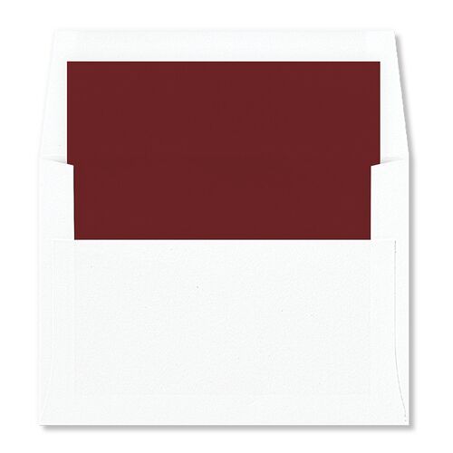 Floral Accent Standard Envelope Liners Merlot Standard