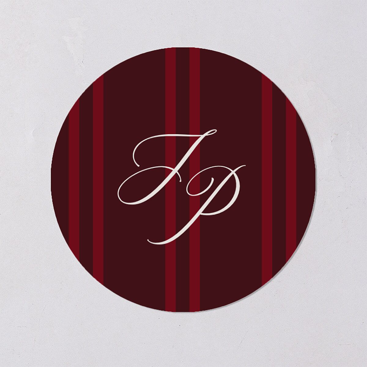 Very Married Christmas Photo Gallery Holiday Stickers Burgundy Circle