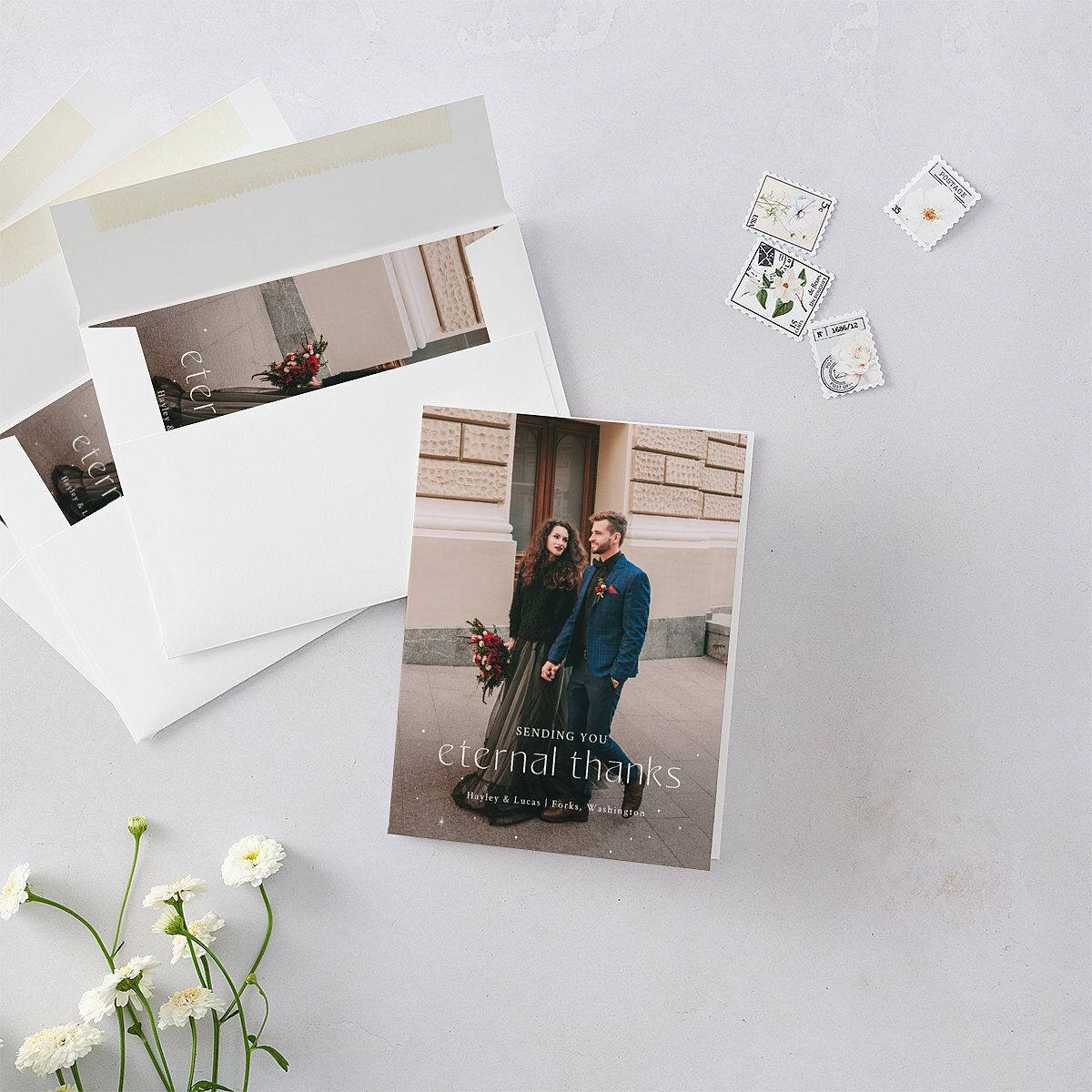 Crystal Forest Thank You Cards Regency