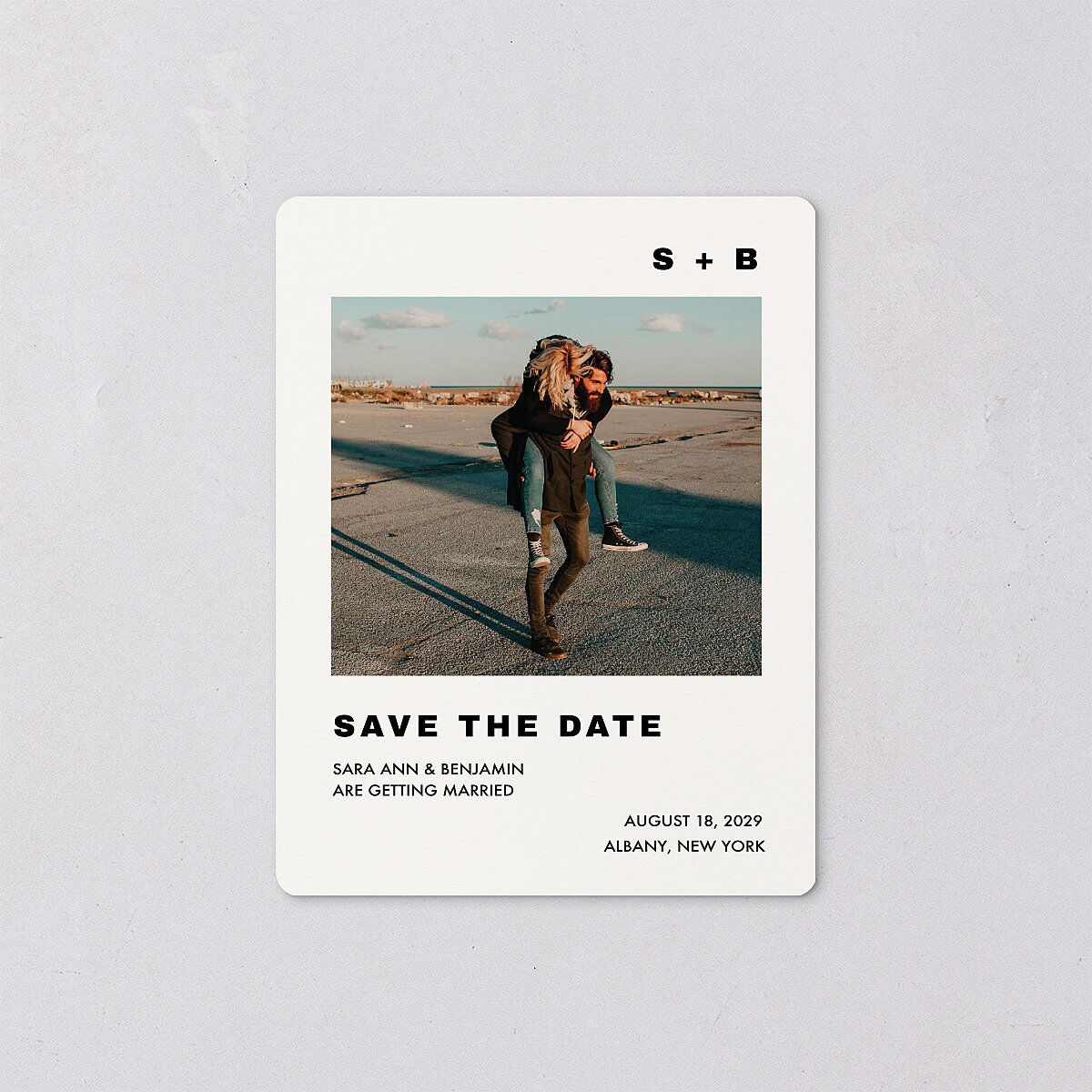 Cinematic Love Story Save The Date Magnets Pure White Magnet Paper