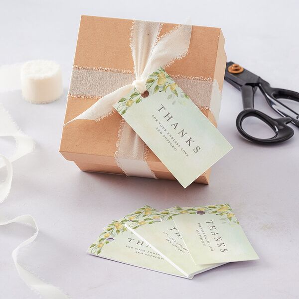 Elegant Italy Favor Gift Tags Thyme Signature