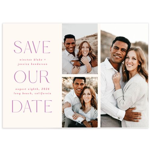 Tropical Shapes Save The Date Cards