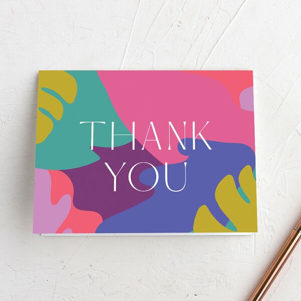Tropical Shapes Thank You Cards Sky