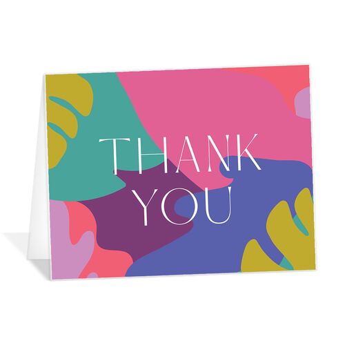 Tropical Shapes Thank You Cards - 