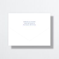 Vintage Toile All-in-One Wedding Invitations Sapphire Signature Light Both Recipient and Return Addresses No