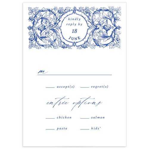 Vintage Toile Wedding Response Cards