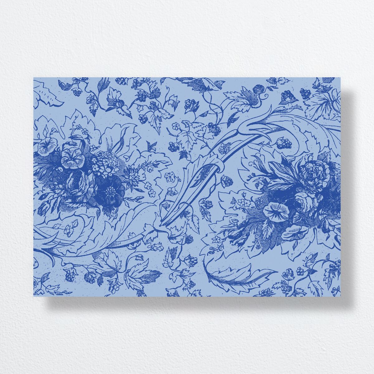 Vintage Toile Save The Date Cards Sapphire Signature smooth No Standard
