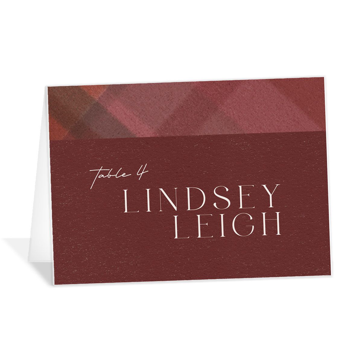  Forest Flannel Place Cards