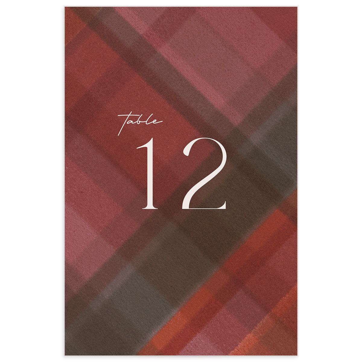 Forest Flannel Table Numbers