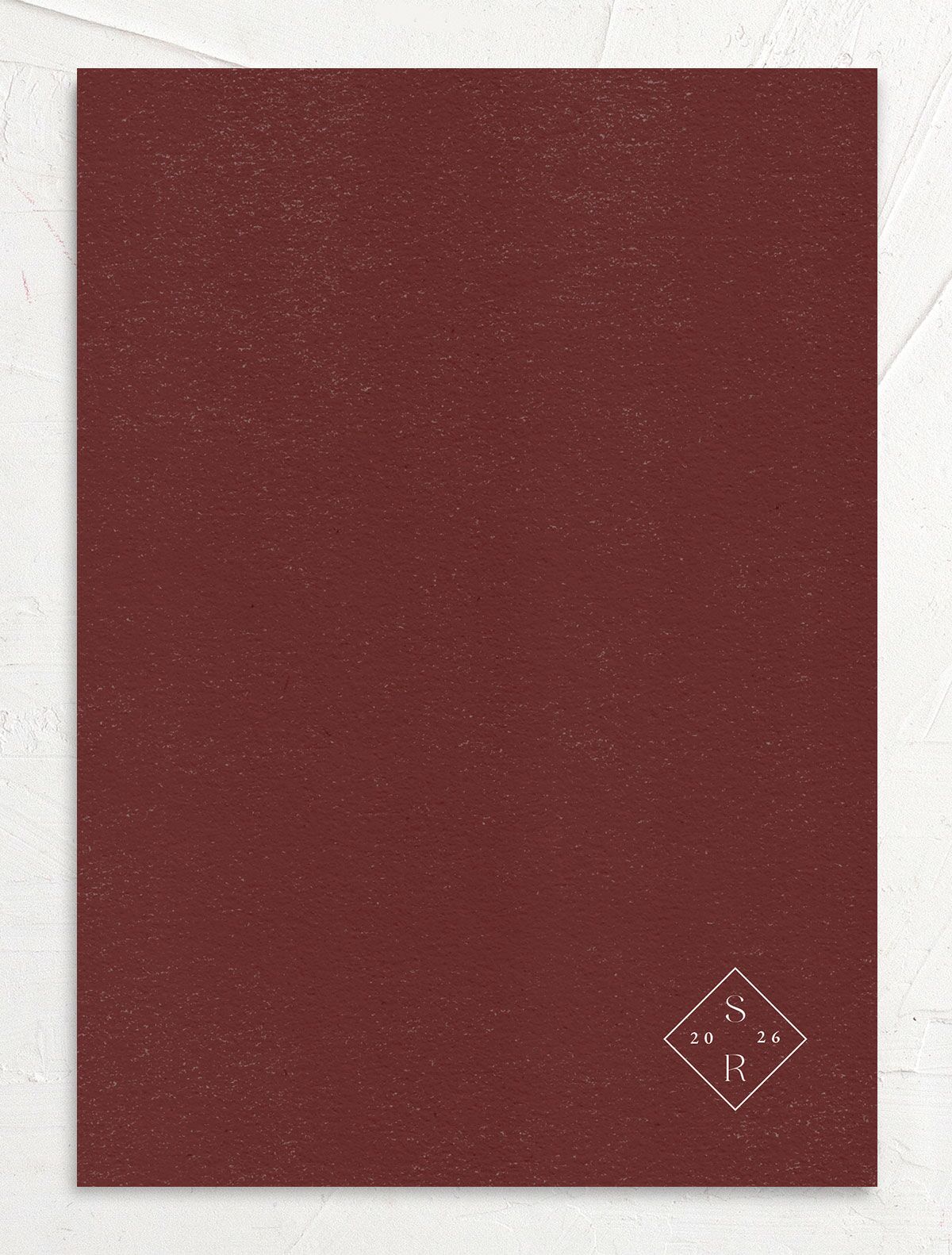 Forest Flannel Wedding Invitations back
