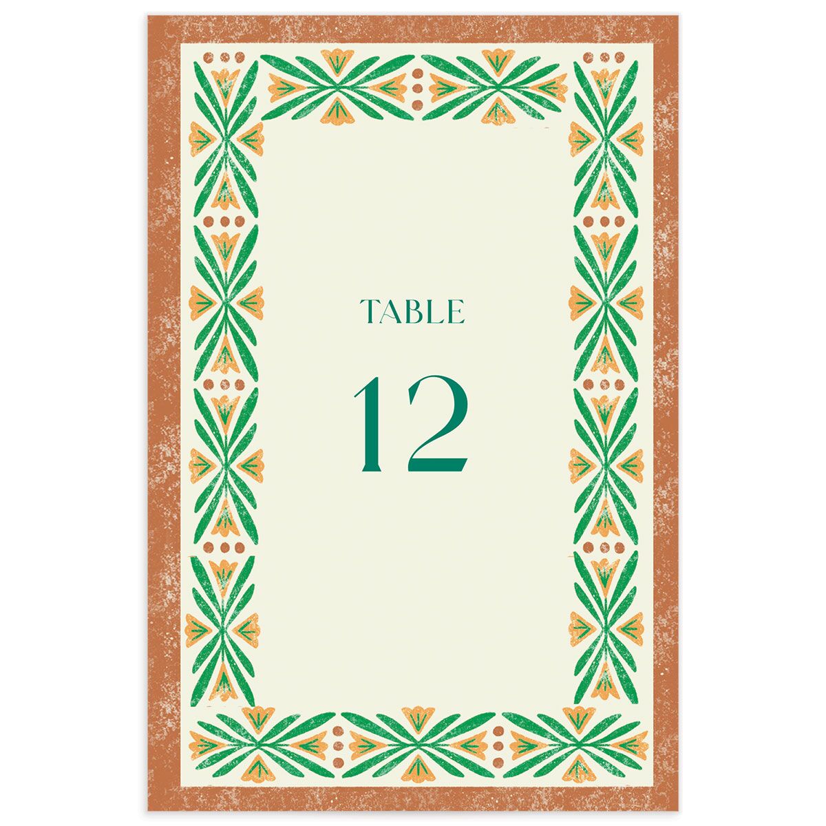 Boho Frame Table Numbers