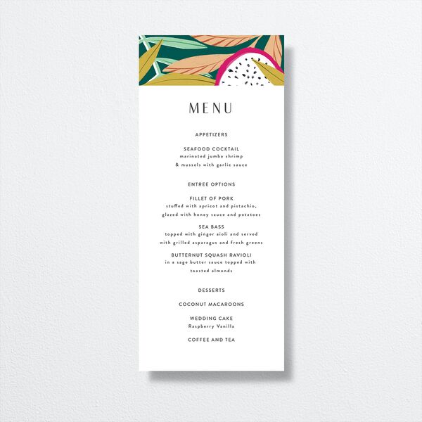 Vibrant Rio Menus front