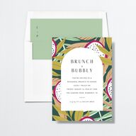 Vibrant Rio Rehearsal Dinner Invitations Tide Pool Signature