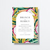 Vibrant Rio Rehearsal Dinner Invitations Tide Pool Signature