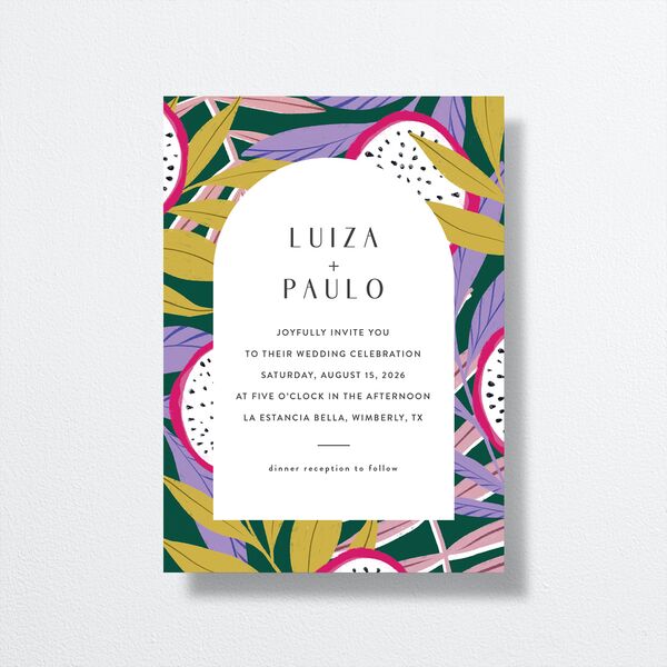 Vibrant Rio Wedding Invitations front
