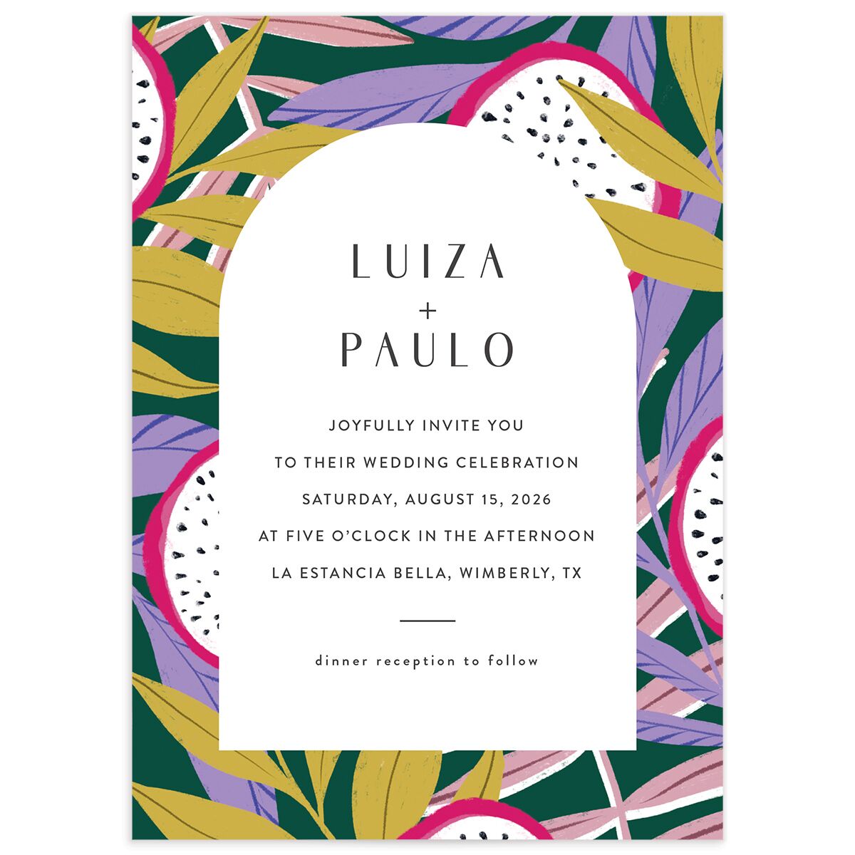 Vibrant Rio Wedding Invitations