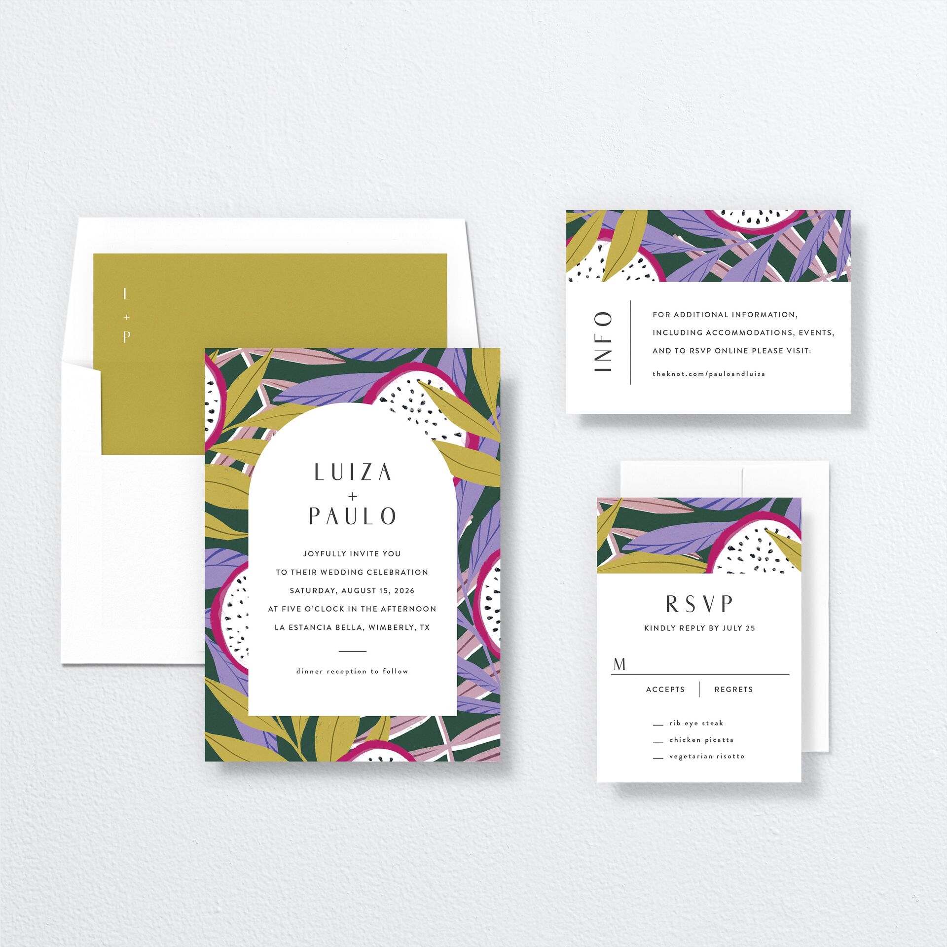 Vibrant Rio Wedding Invitations — view 4