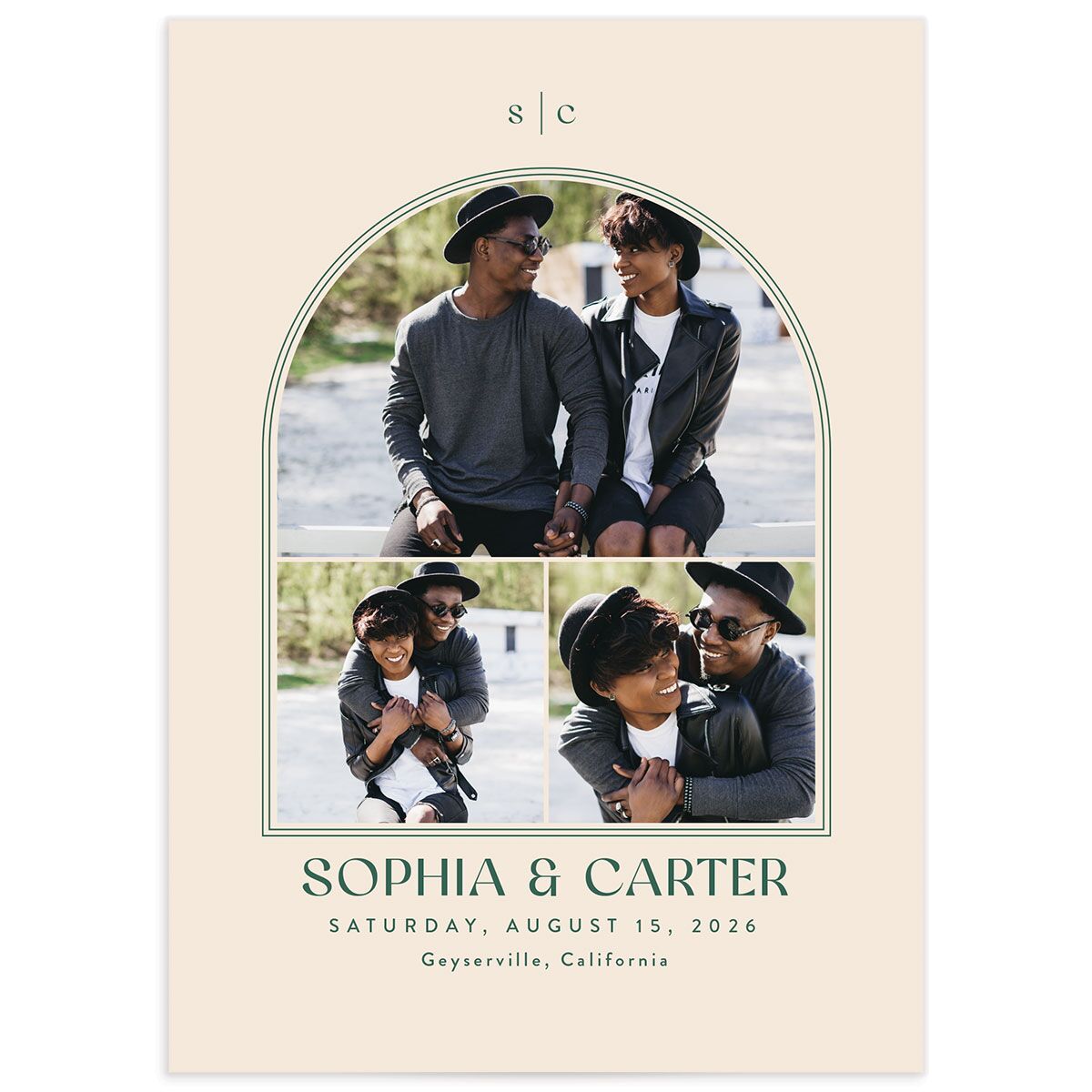 Modern Winery Save The Date Cards