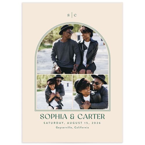 Modern Winery Save The Date Cards Deep Lake Signature smooth No