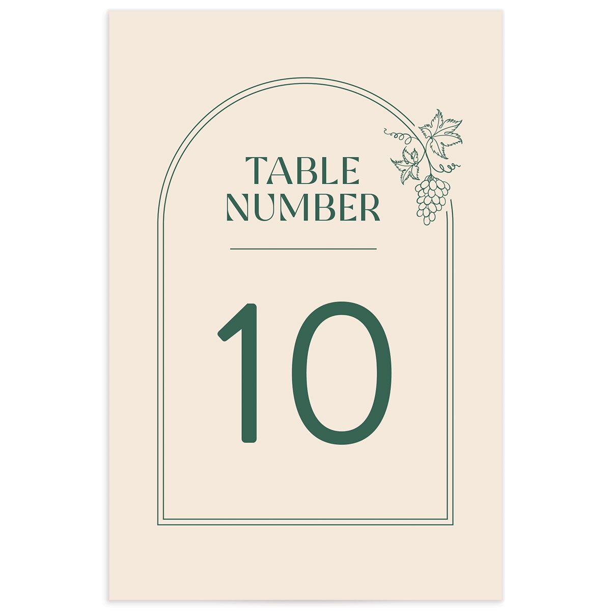Modern Winery Table Numbers