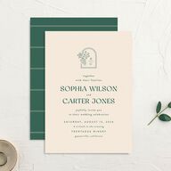 Modern Winery Wedding Invitations Deep Lake Signature No