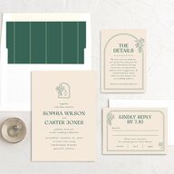 Modern Winery Wedding Invitations Deep Lake Signature No