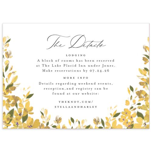Delphinium Crest Wedding Enclosure Cards - 