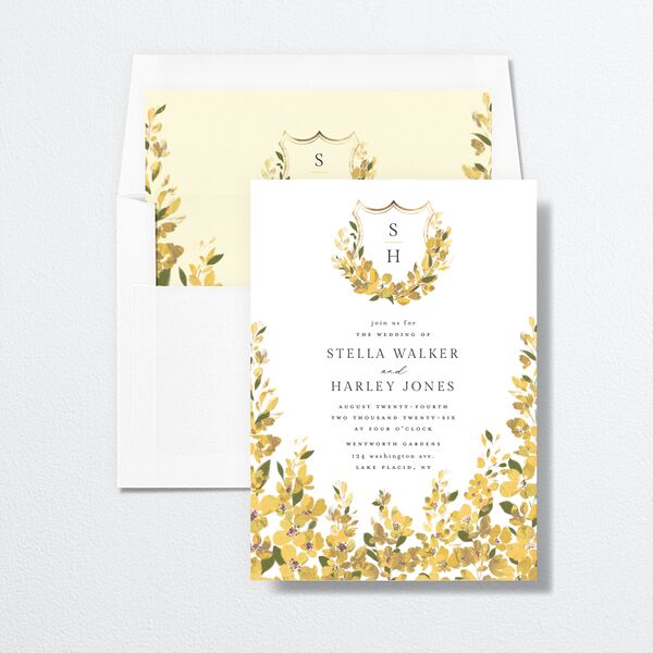 Delphinium Crest Envelope Liners envelope-and-liner