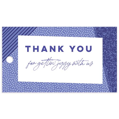 Vibrant Fun Favor Gift Tags Slate Signature