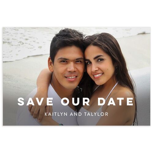 Vibrant Fun Save The Date Postcards - 
