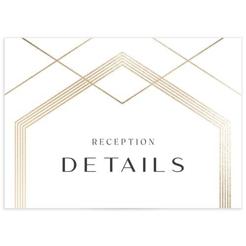 Geometric Elegance Wedding Enclosure Cards - 