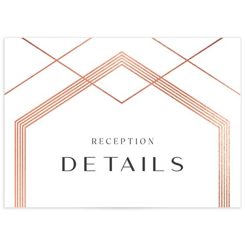 Geometric Elegance Wedding Enclosure Cards - 