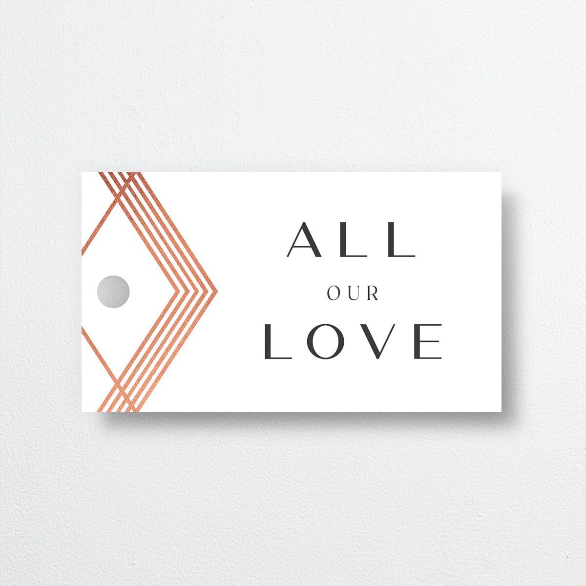 Geometric Elegance Favor Gift Tags front