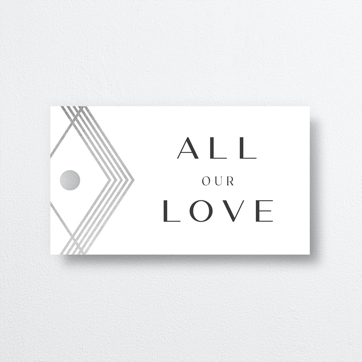 Geometric Elegance Favor Gift Tags front