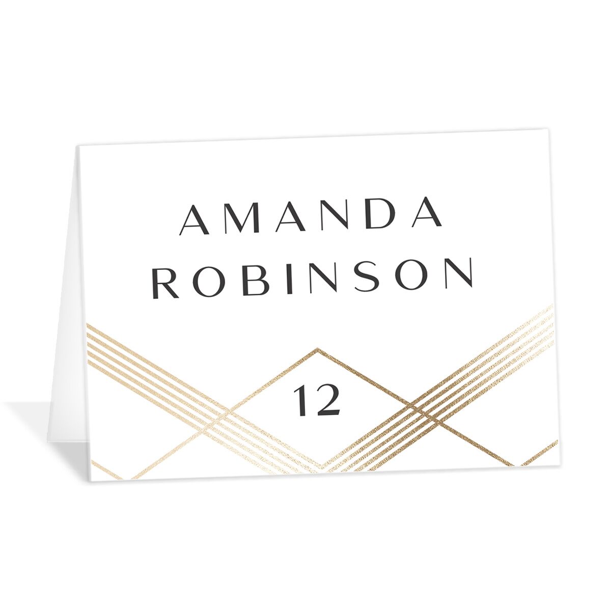 Geometric Elegance Place Cards
