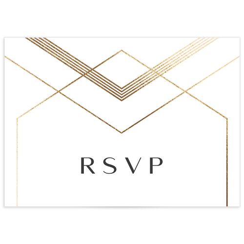 Geometric Elegance Wedding Response Cards - 