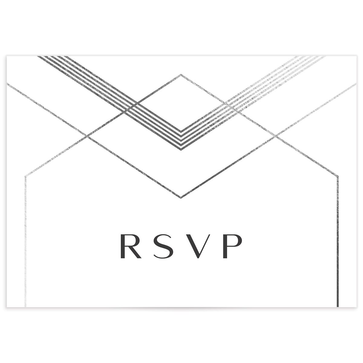 Geometric Elegance Wedding Response Cards