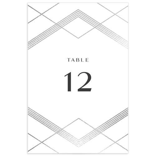 Geometric Elegance Table Numbers - 