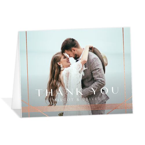 Geometric Elegance Thank You Cards - 