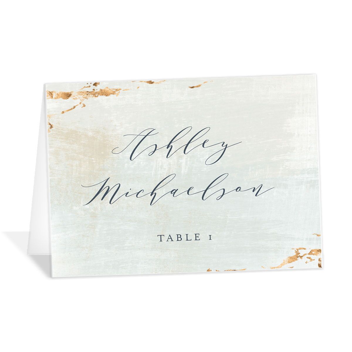 Golden Accent Place Cards