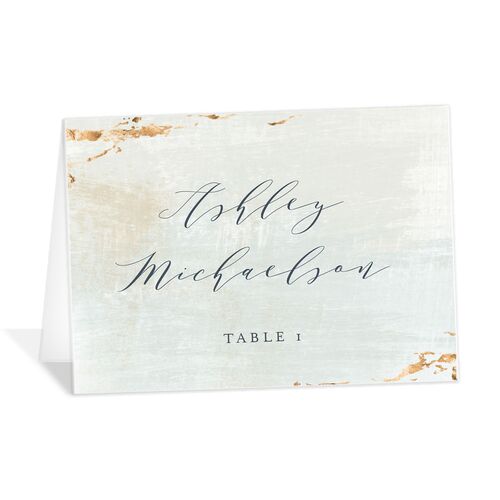 Golden Accent Place Cards - 