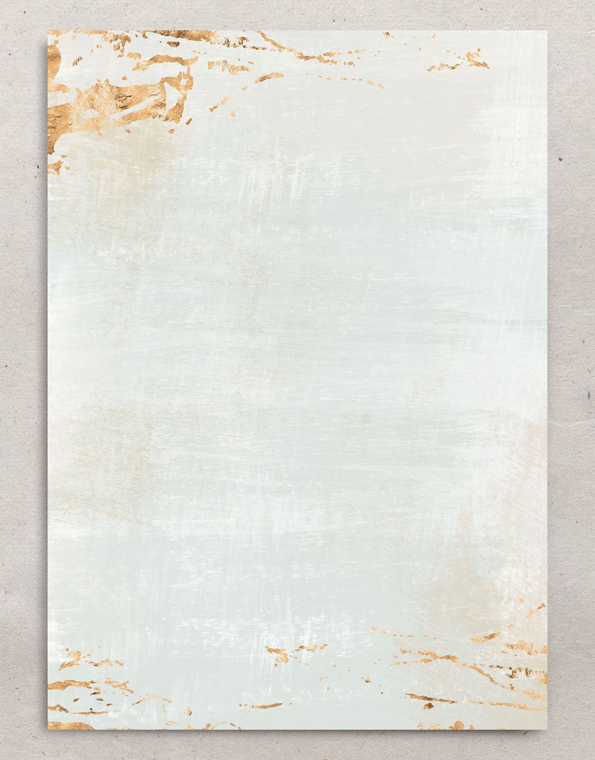 Golden Accent Save the Date Cards back